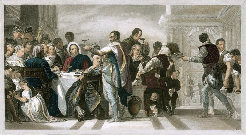 Giftermål i Kana av Paolo Veronese