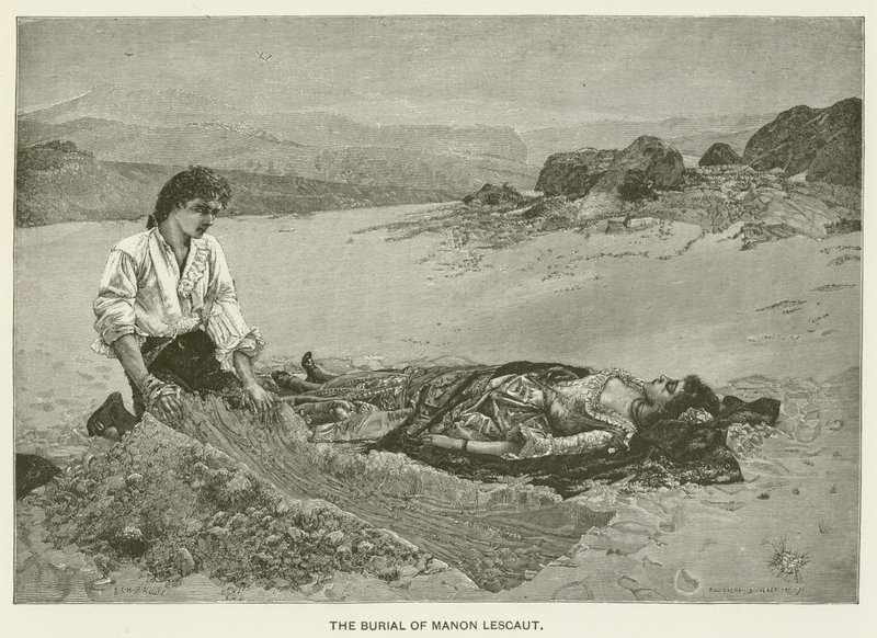 Begravningen av Manon Lescaut av Pascal Adolphe Jean Dagnan Bouveret
