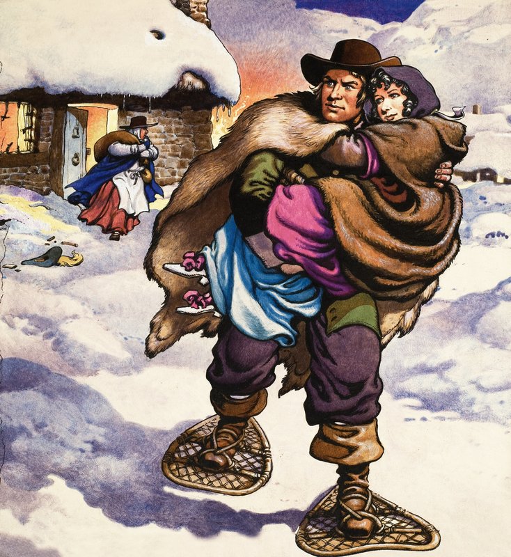 Kända par: Lorna Doone och John Ridd av Pat (1907-95) Nicolle