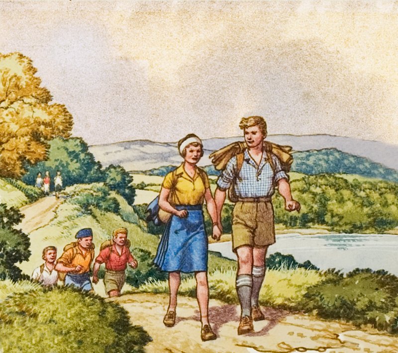 Vandring under åren efter första världskriget av Pat (1907 95) Nicolle