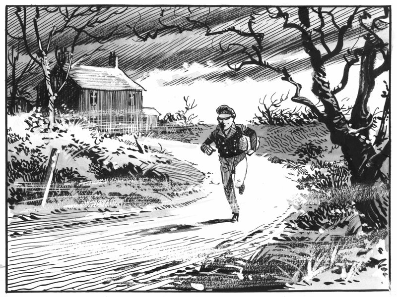 Illustration till Great Expectations av Charles Dickens (penna och tusch) av Pat (1907 95) Nicolle