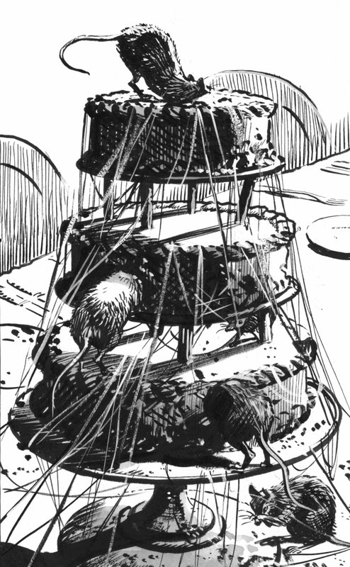 Illustration till Great Expectations av Charles Dickens (penna och tusch) av Pat (1907 95) Nicolle