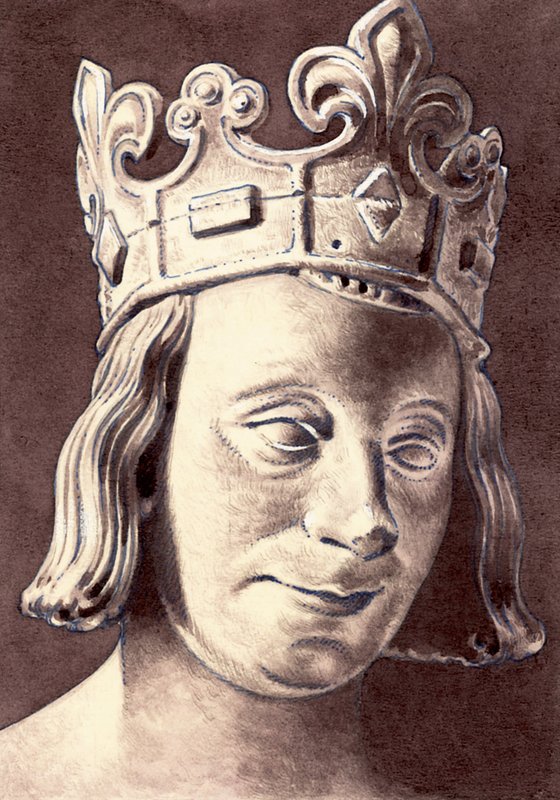 Porträtt av Karl V av Frankrike av Pat (1907 95) Nicolle