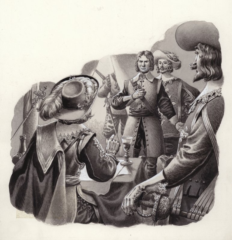 Sebastien Vauban, Europas främste expert på belägringskrigföring (gouache på papper) av Pat (1907 95) Nicolle