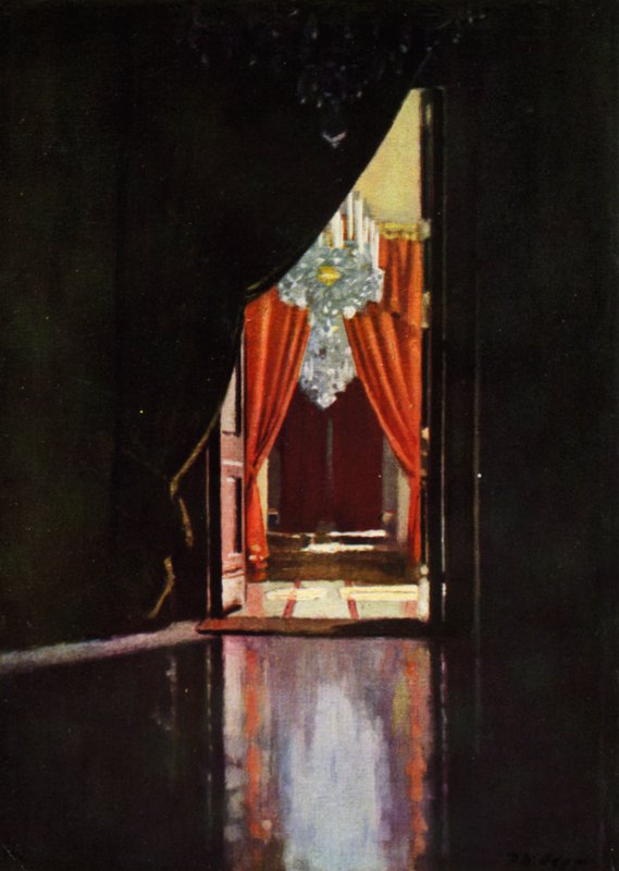 Den stora ingången, Palazzo Pitti (färg litho) av Patrick William Adam