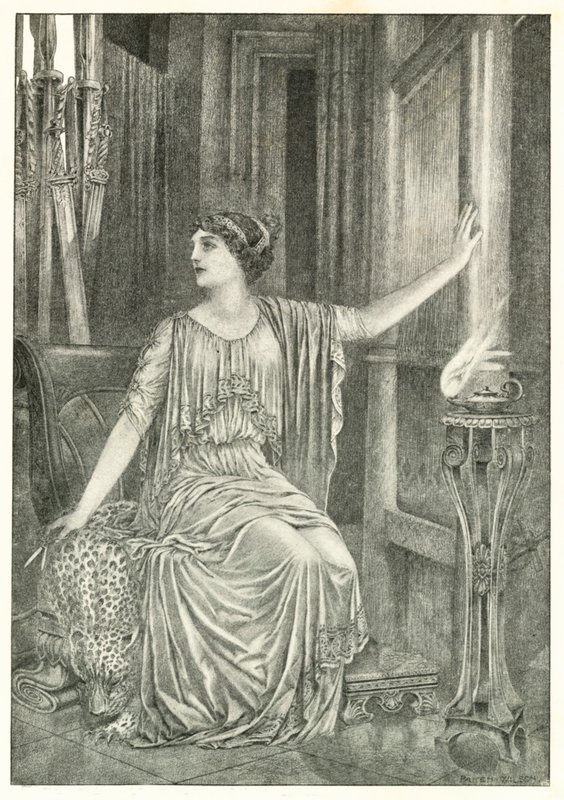Illustration till Homeros Odysséen (litografi) av Patten (after) Wilson