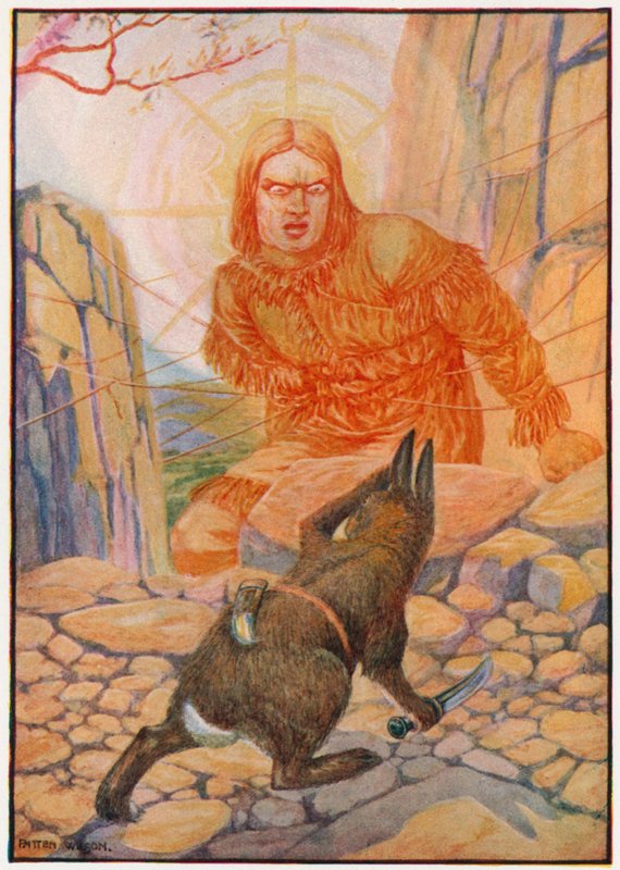 "Kom igen, Tavwots," ropade solen (färg litho) av Patten Wilson
