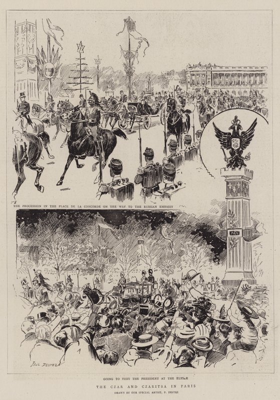 Tsaren och tsaritsa i Paris av Paul Destez