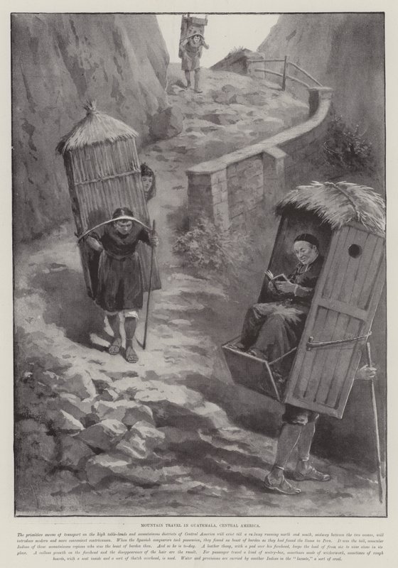 Bergsresor i Guatemala, Centralamerika av Paul Frenzeny