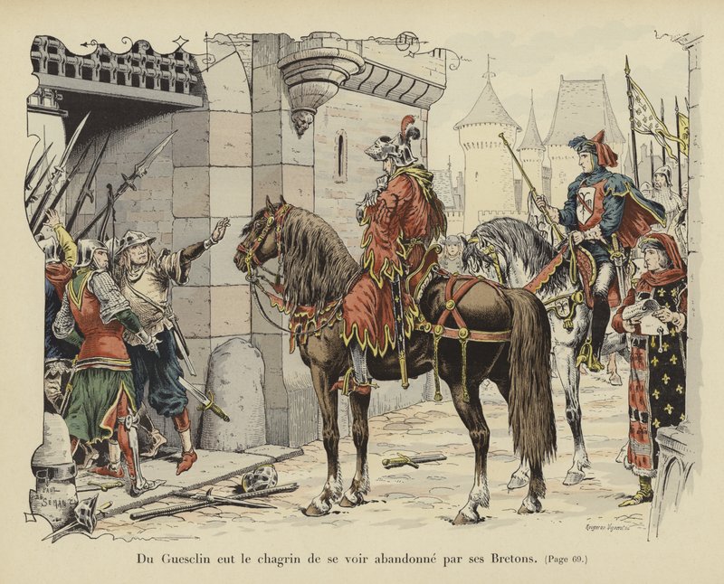 Bertrand du Guesclin övergiven av sina bretoner av Paul de Semant