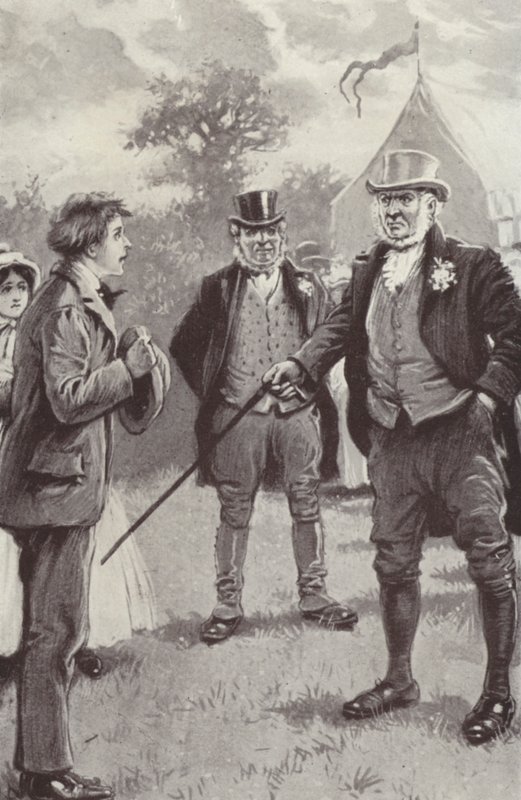 Illustration för Barchester Towers av Anthony Trollope (litho) av Paul (after) Hardy