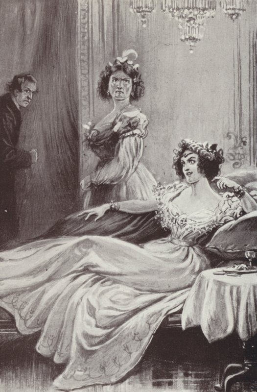 Illustration för Barchester Towers av Anthony Trollope (litho) av Paul (after) Hardy
