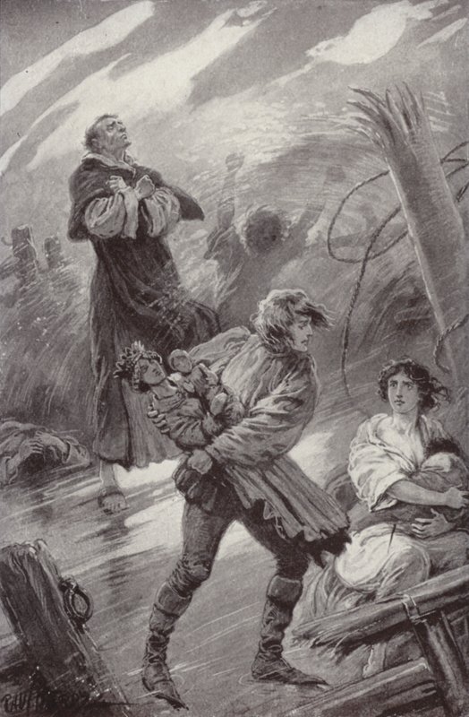 Illustration för The Cloister and The Hearth av Charles Reade (litho) av Paul (after) Hardy