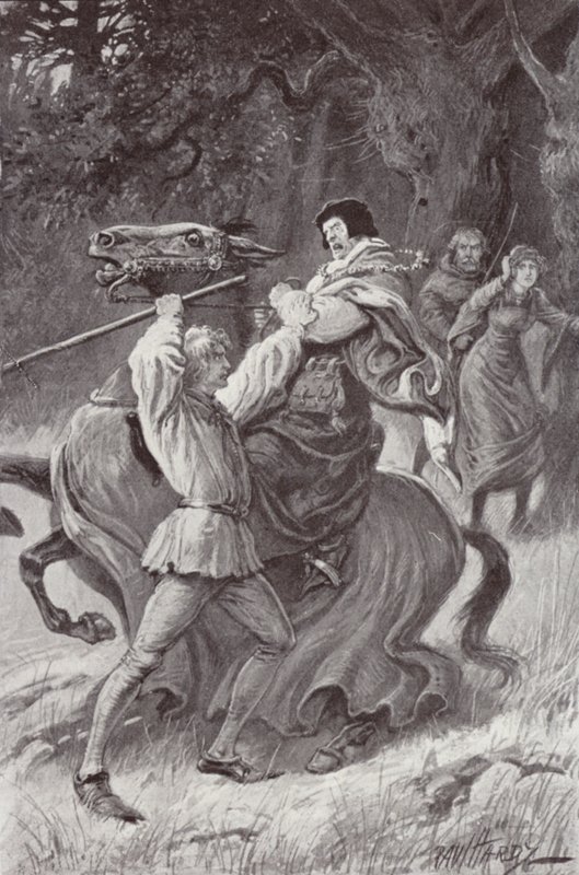 Illustration för The Cloister and The Hearth av Charles Reade (litho) av Paul (after) Hardy
