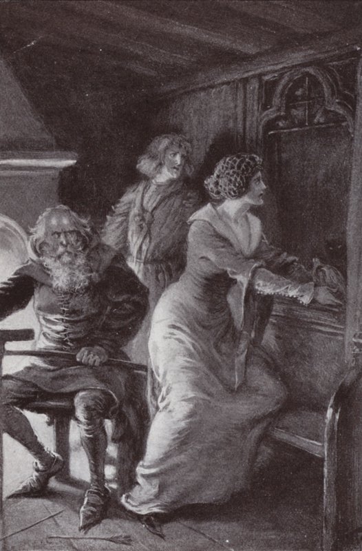 Illustration för klostret och härden av Charles Reade (litho) av Paul (after) Hardy