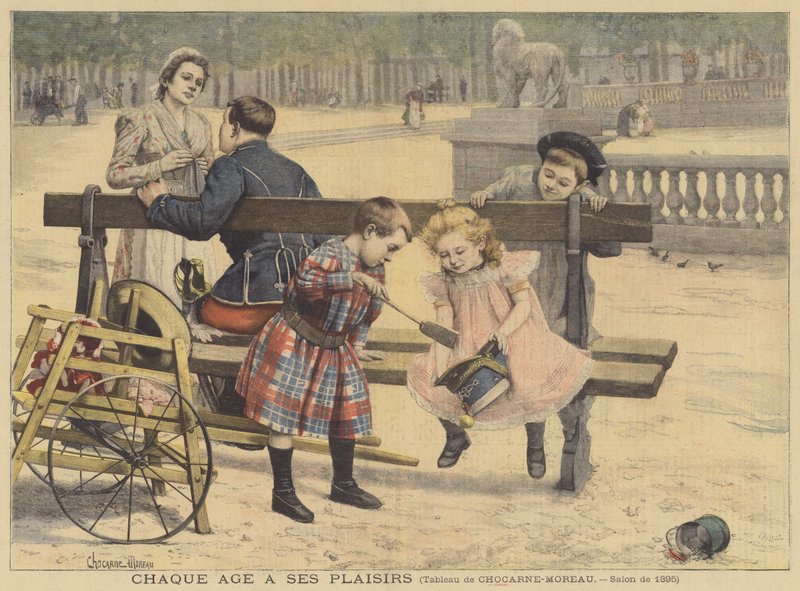 Chaque age a ses plaisirs (Varje tid har sina nöjen) av Paul Charles Chocarne Moreau