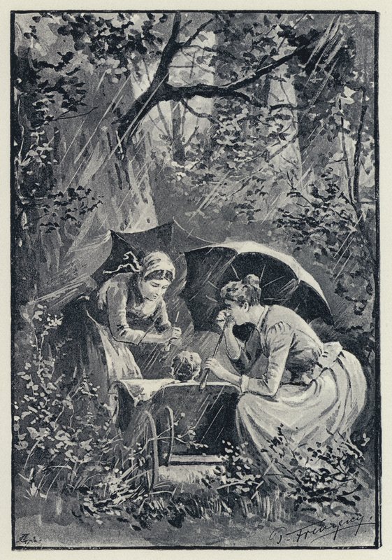 Illustration för Anna Karenina: Stormen i Kolokskogen (litho) av Paul Frenzeny