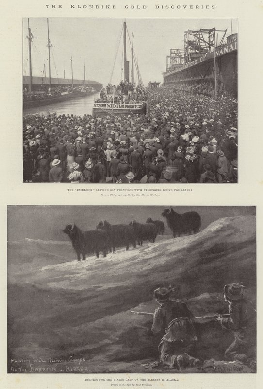 Klondike Gold Discoveries av Paul Frenzeny