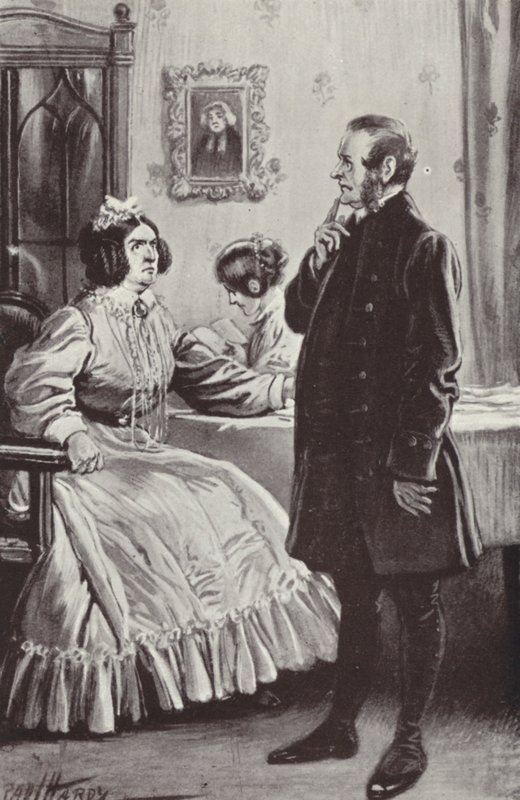 Illustration för Barchester Towers av Anthony Trollope av Paul Hardy