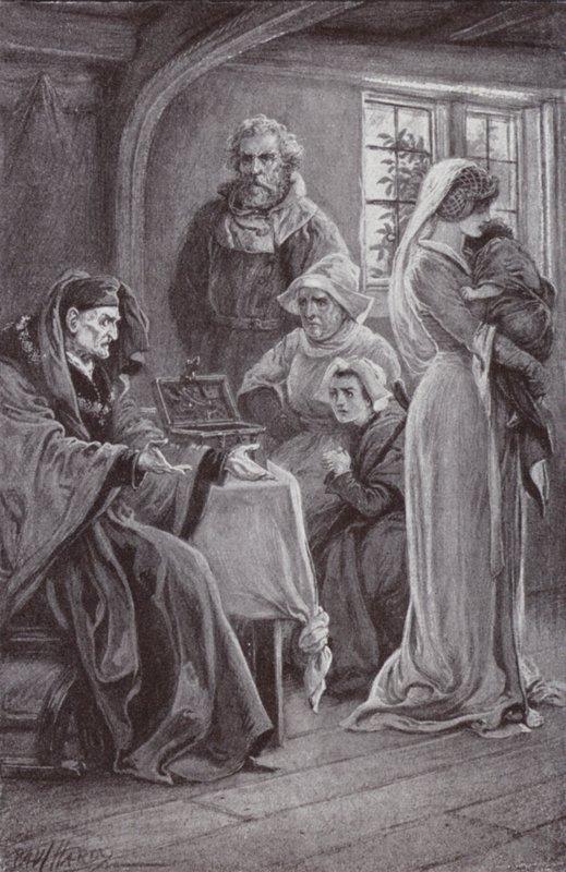 Illustration för Klostret och härden av Charles Reade av Paul Hardy