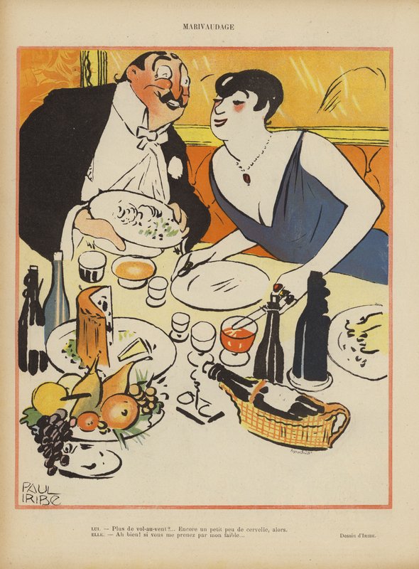 Illustration för Le Rire av Paul Iribe