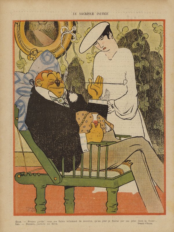 Illustration för Le Rire av Paul Iribe