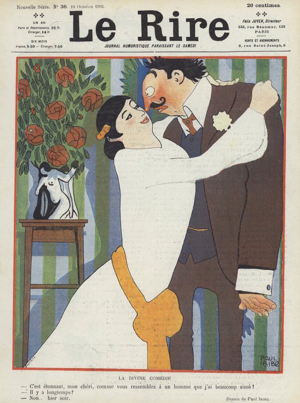 Illustration för Le Rire av Paul Iribe