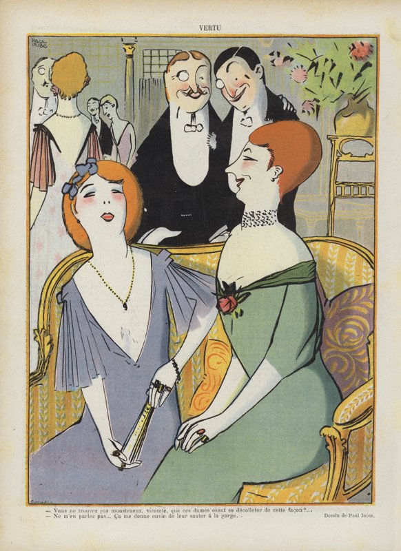 Illustration för Le Rire av Paul Iribe