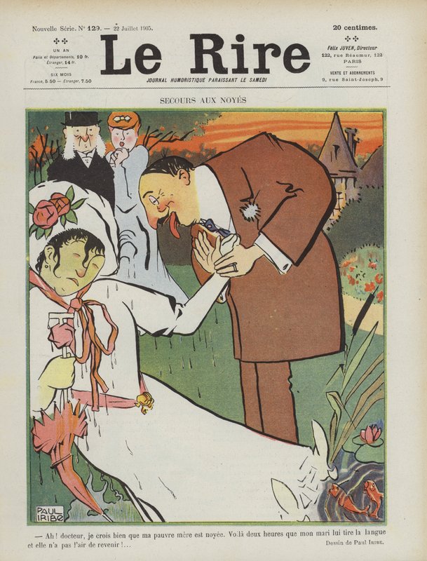 Illustration för Le Rire av Paul Iribe