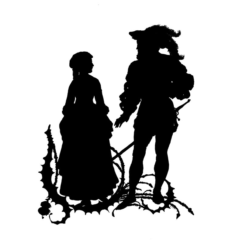 Faust och Margarete (gravyr) av Paul Konewka