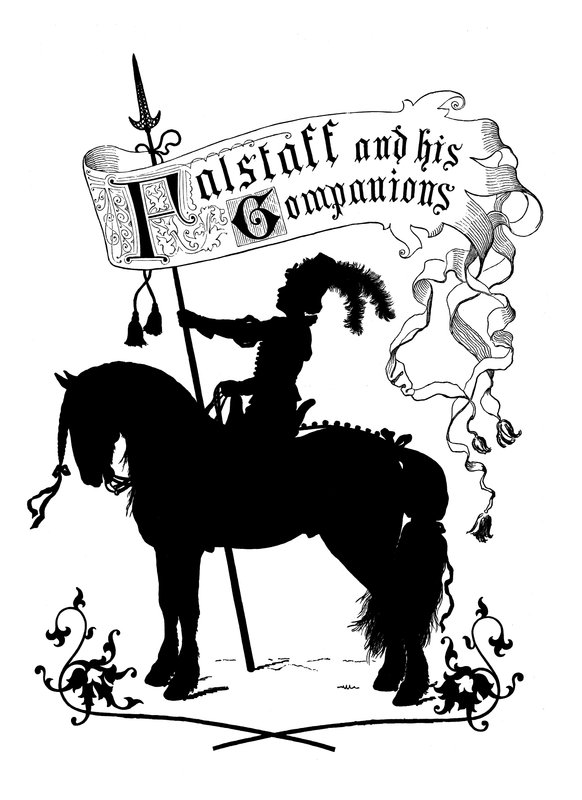 Frontispice från Falstaff and His Companions av Paul Konewka