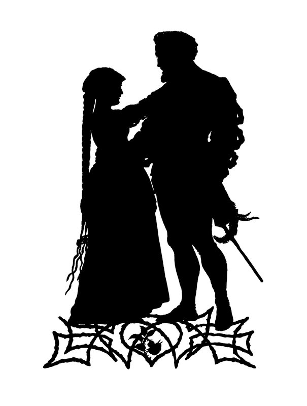 Margarete och Faust (gravyr) av Paul Konewka