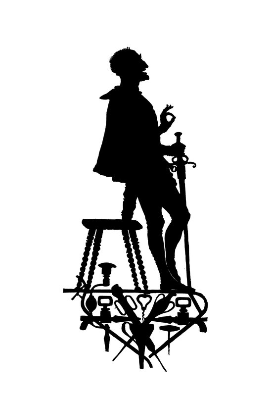 Mephistopheles (gravyr) av Paul Konewka