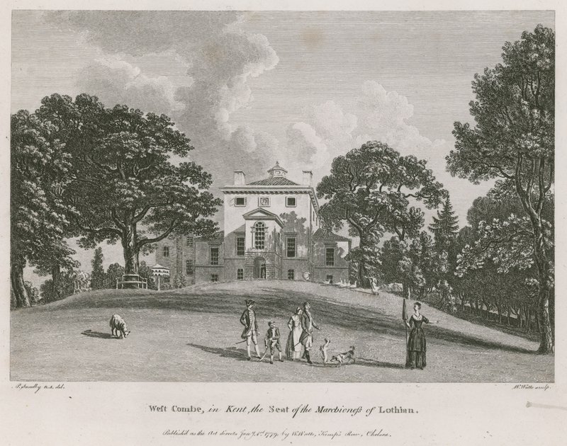 West Combe, i Kent, säte för Marchioness of Lothian av Paul Sandby