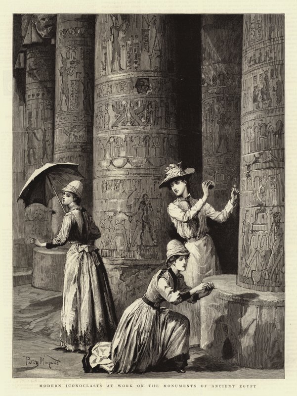 Moderna ikonoklaster i arbete på monumenten i det antika Egypten av Percy Macquoid