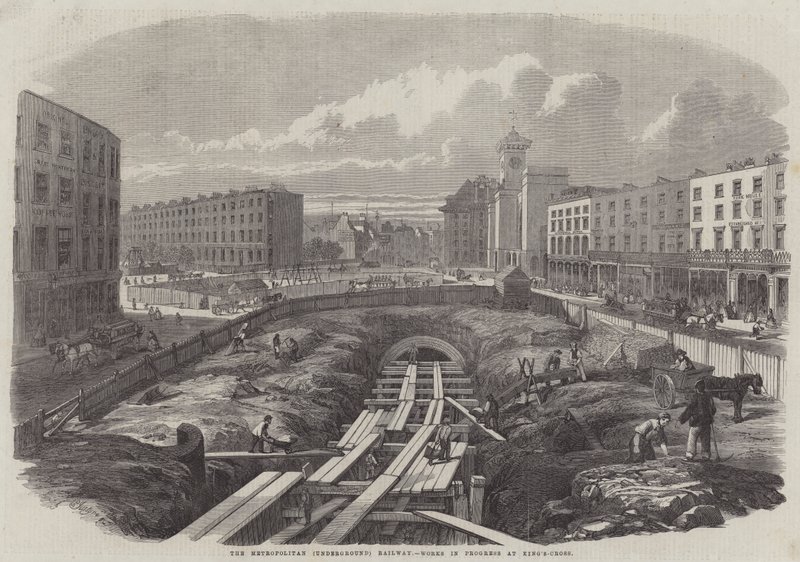 Metropolitan (Underground) Railway, pågående arbeten vid King