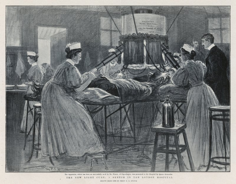 Den nya ljuskuren: En skiss på London Hospital av Percy F.S. Spence