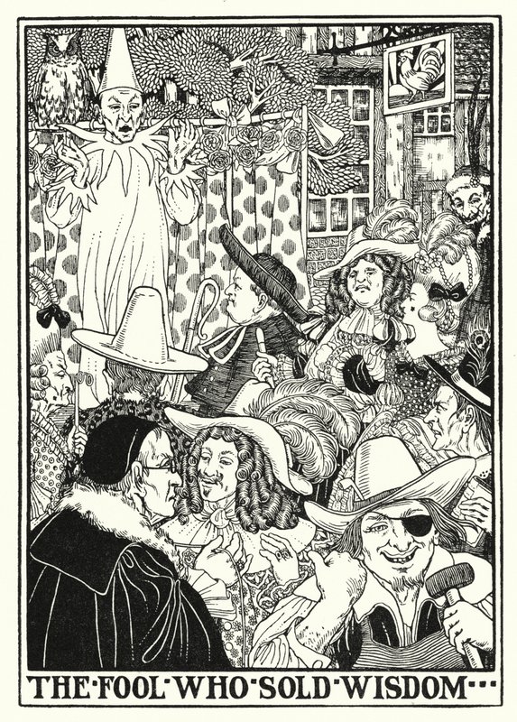 Fables of La Fontaine: Dåren som sålde visdom (litho) av Percy James Billinghurst