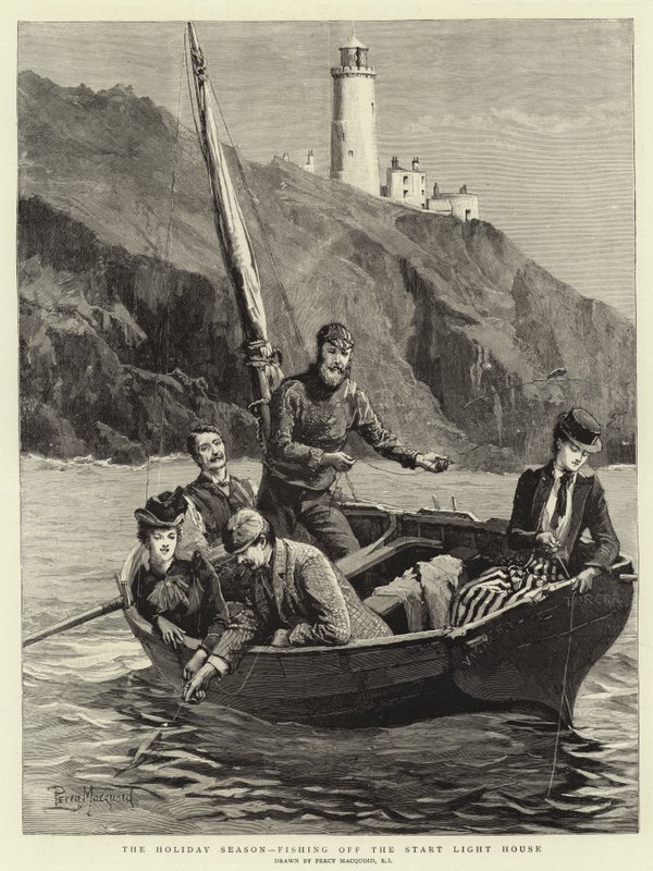 Semestersäsongen, fiske från Start Light House av Percy Macquoid