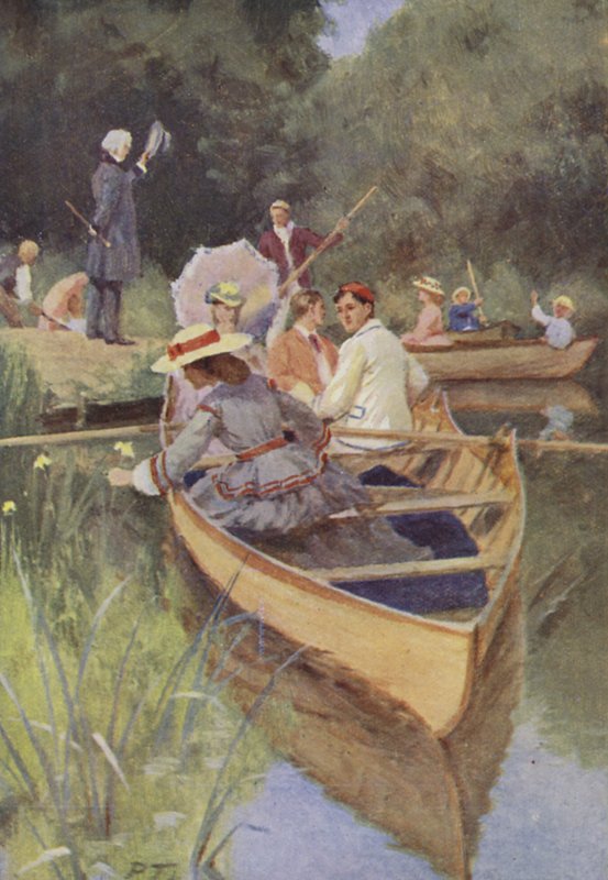 Illustration för små kvinnor av Louisa M Alcott (färg litho) av Percy Tarrant
