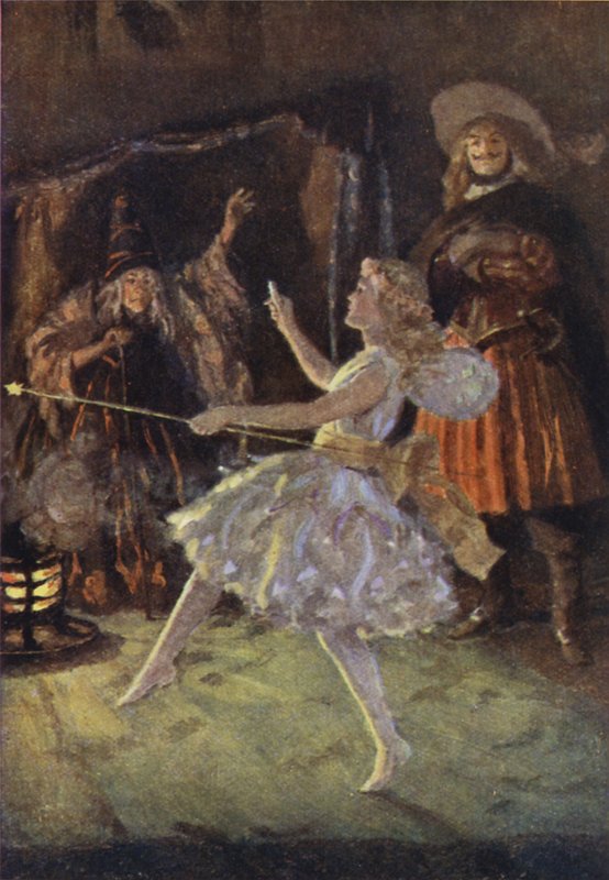 Illustration för små kvinnor av Louisa M Alcott (färg litho) av Percy Tarrant