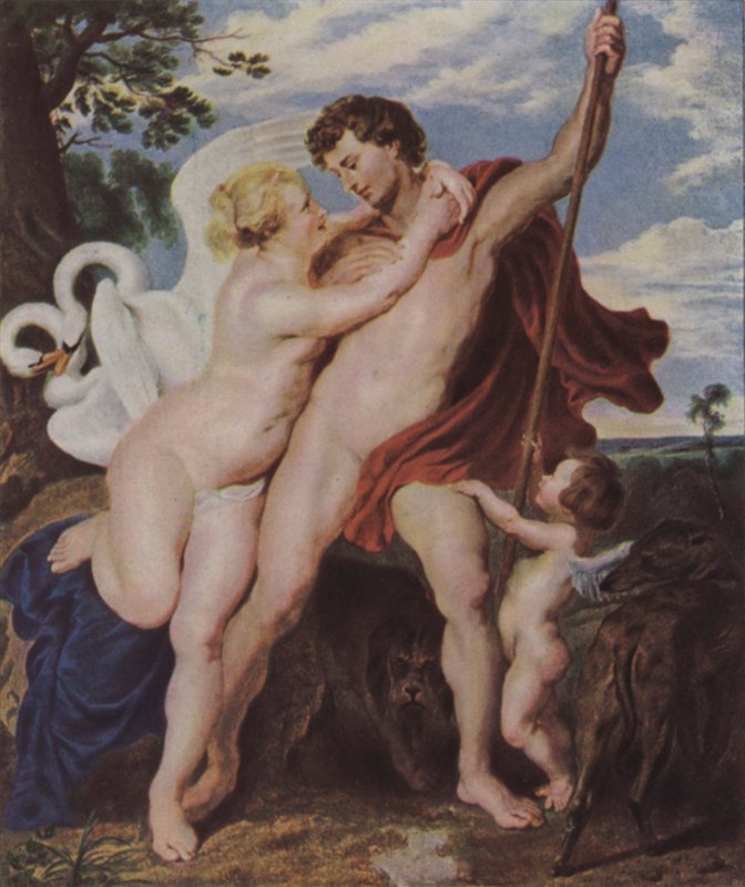 Venus och Adonis av Peter Paul Rubens