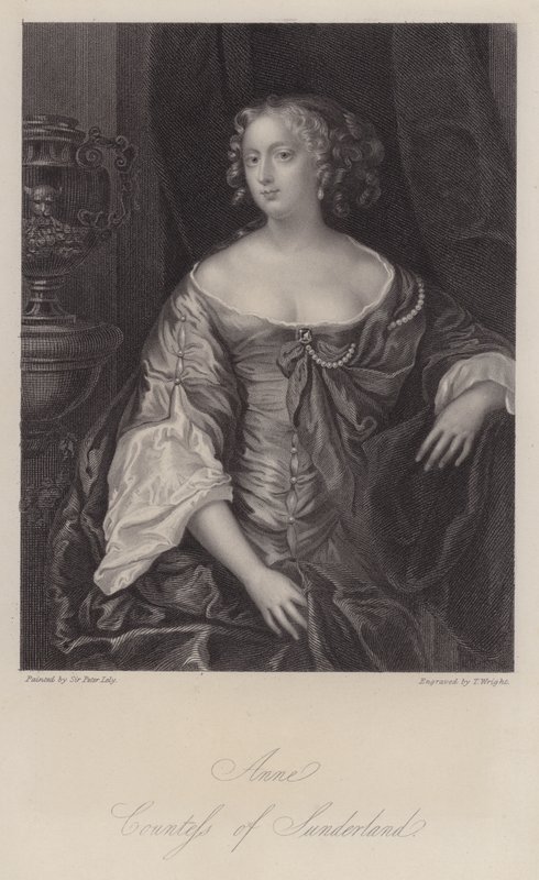 Anne Spencer, 3:e grevinnan av Sunderland (gravyr) av Peter (after) Lely