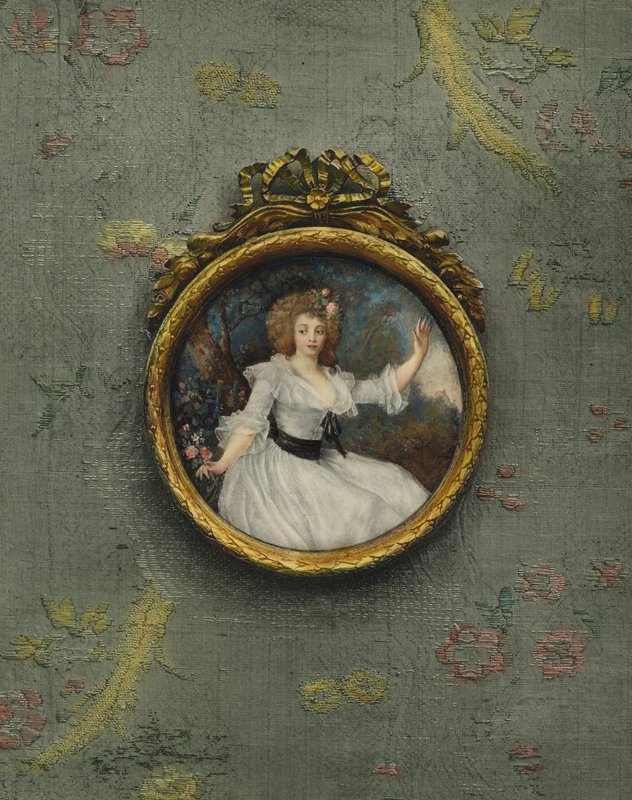 Porträtt av en okänd kvinna av Peter Adolf Hall