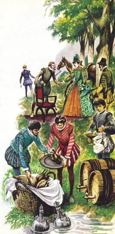 En picknick för drottning Elizabeth I av Peter Jackson