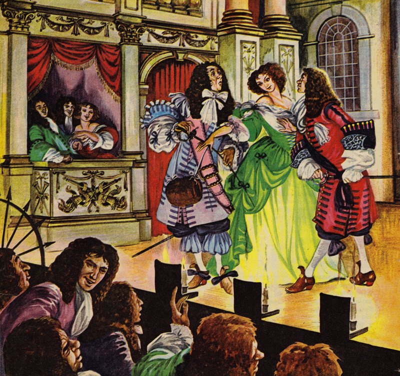 Publiken tittar på The Country Wife av William Wycherley av Peter Jackson