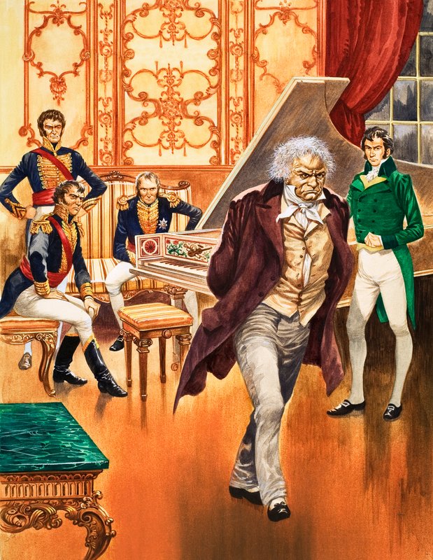 Beethoven stormar ut ur musikrummet av Peter Jackson