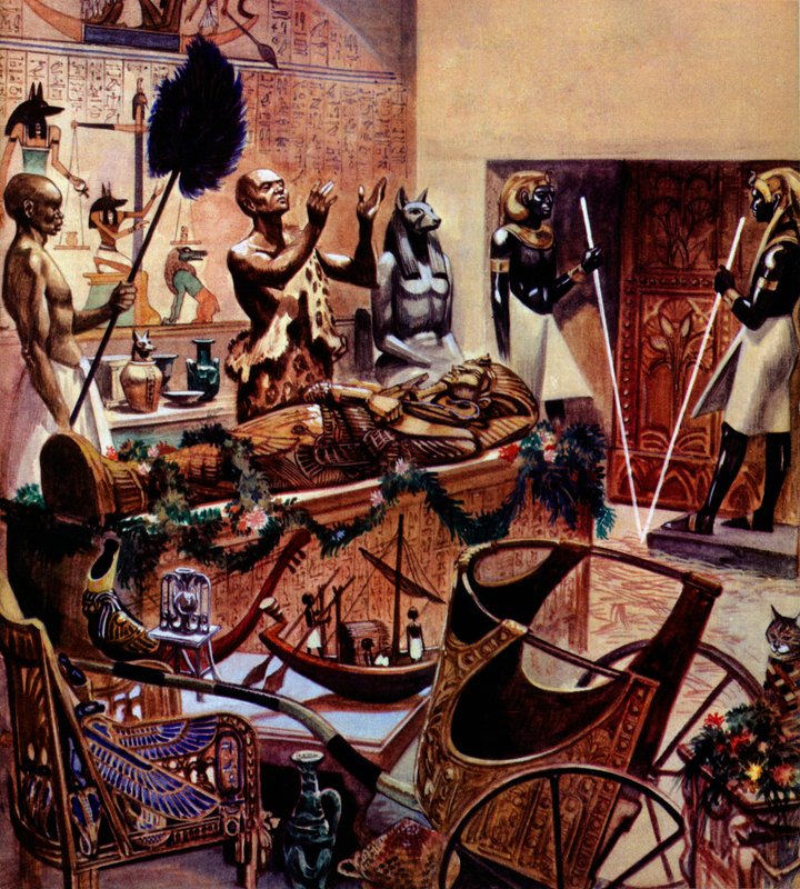 Begravning av Tutankhamon av Peter Jackson