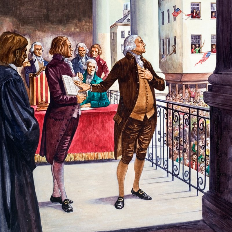 George Washington bliver taget i ed som præsident for USA av Peter Jackson