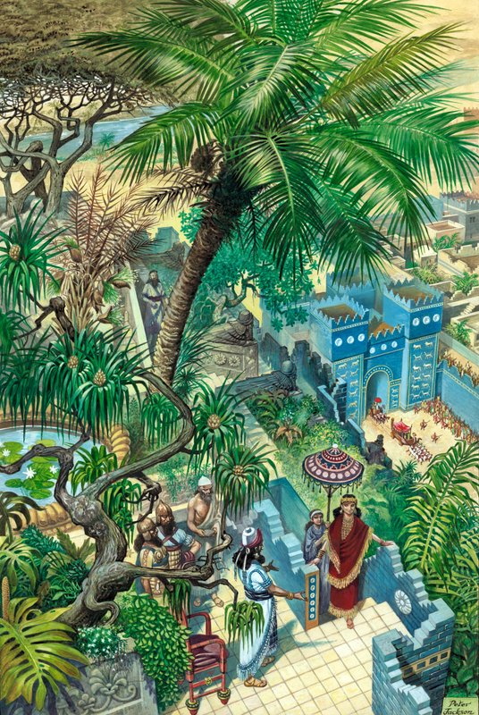 Hängande trädgårdar Babylon av Peter Jackson